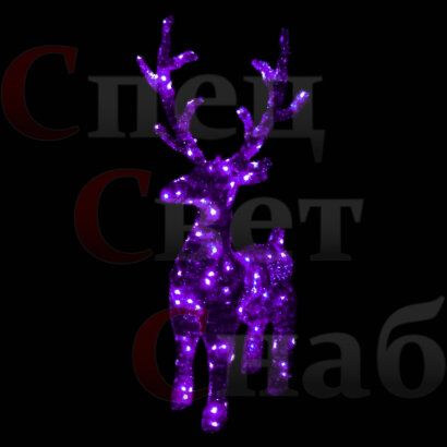 Световой Олень Малый Фиолетовый
