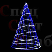 Светодиодная елка "Конус" 3 м Синяя