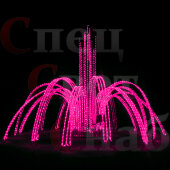 Светодиодный фонтан Лучи Надежды 3,4м Розовый