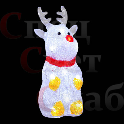 Светодиодная фигура «Оленёнок» 7 × 25 × 7 см