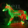 Световая уличная фигура 3D "Радужный Конь" 2х2.6м